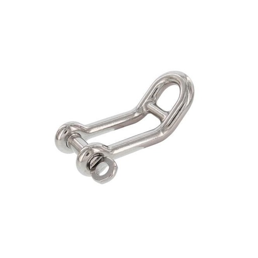  GROSSSEGELHALSSCHÄKEL MIT STEG - EDELSTAHL A4