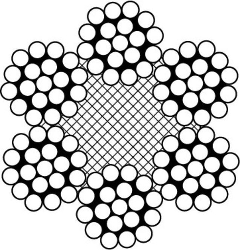 [815188410250]  EDELSTAHLDRAHTSEIL 6X19+PP - EDELSTAHL A4