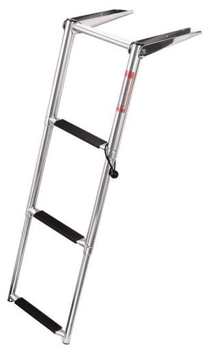  ESCALERA DE BAÑO TELESCÓPICA PARA MONTAR EN PLATAFORMA. - ACERO INOXIDABLE A4/PLÁSTICO