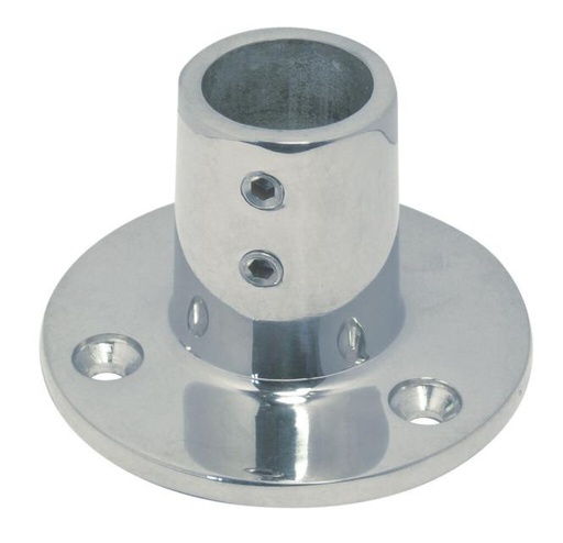  BASE DE RIEL REDONDA, 90° - ACERO INOXIDABLE A4