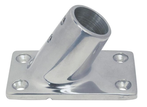  BASE QUADRATA, 60° - ACCIAIO INOX A4