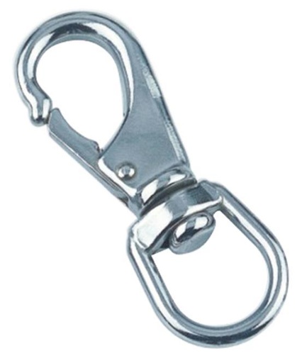  SNAP HOOK WITH SWIVEL EYE - STAINLESS STEEL A4
