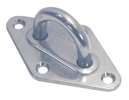 PONTET SUR PLATINE LOSANGE - INOX A2