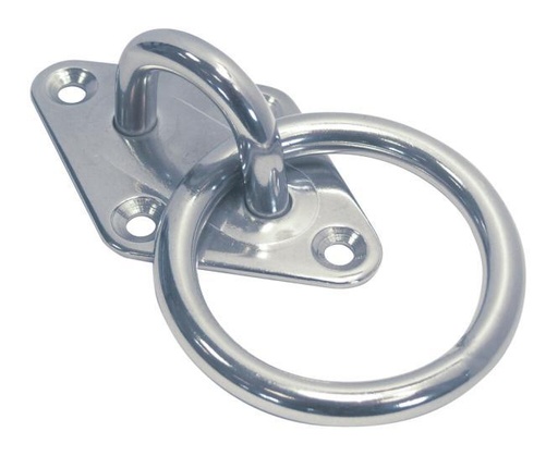  OLHO DE DIAMANTE COM ANEL - AÇO INOXIDÁVEL A2