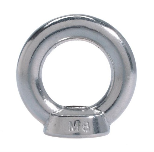 [DIN 582] DADO AD OCCHIELLO DI SOLLEVAMENTO FUSO SIMILE A DIN 582 - ACCIAIO INOX A2
