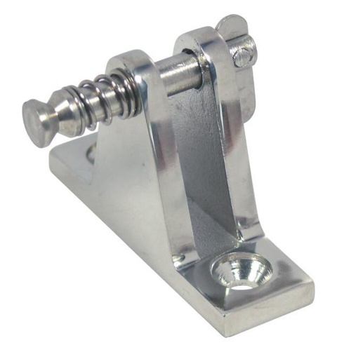 [8328456 17] PLATINE DE CAPOTE AVEC AXE À LANGUETTE - INOX A4