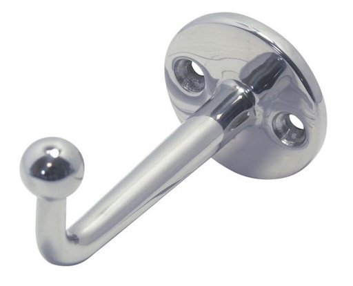 CROCHET AVEC PLATINE ROND - INOX A2