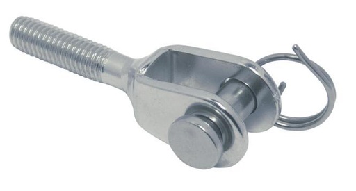  MINI-FORCELLA CON FILETTATURA SINISTRA - ACCIAIO INOX A4