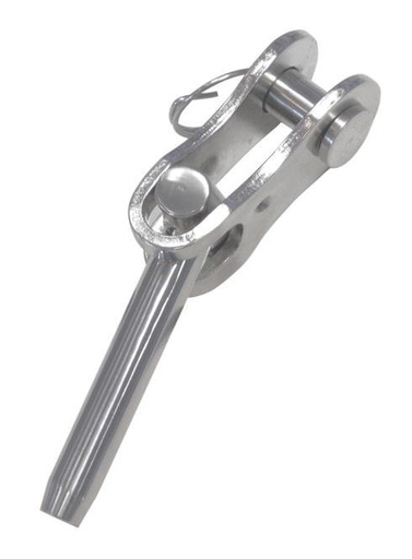 EMBOUT À CHAPE ARTICULÉE À SERTIR - INOX A4