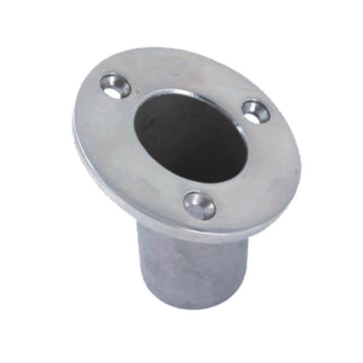 [8587470]  FLAG POLE SOCKET, 60° - STAINLESS STEEL A4