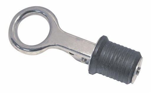 [8596225]  LENZSTOPFEN MIT KIPPHEBEL - EDELSTAHL A2/GUMMI
