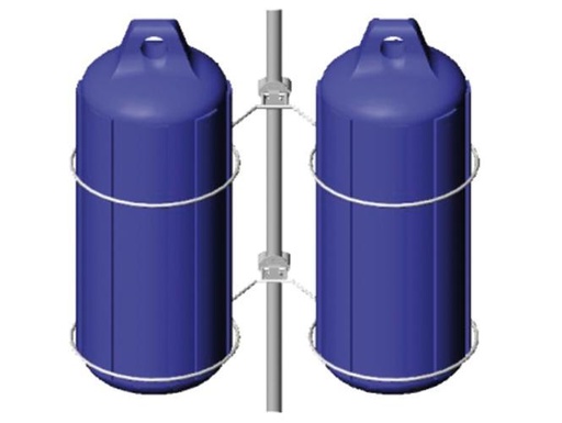 [86072200]  SOPORTE DE GUARDABARROS DOBLE PLEGABLE - GUARDABARROS
