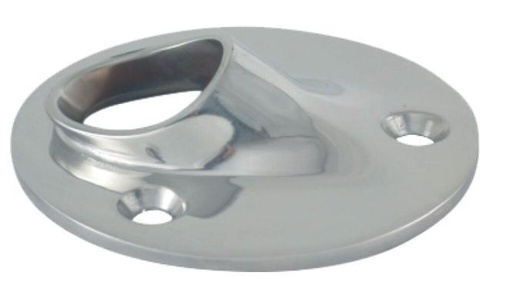  ROUND BASE FOR WELDING, 45° - STAINLESS STEEL A4