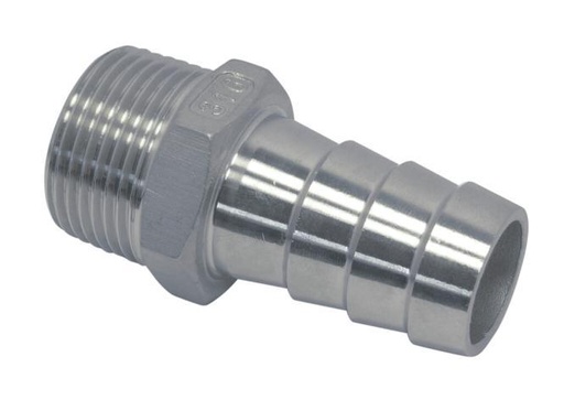 RACCORD DE TUYAU AVEC FILETAGE EXTÉRIEUR - INOX A4