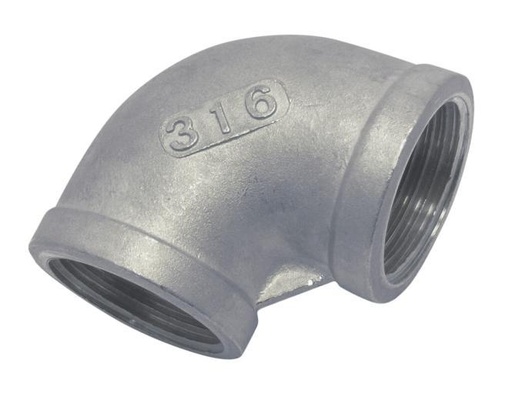COUDE AVEC FILETAGE INTÉRIEUR, 90° - INOX A4