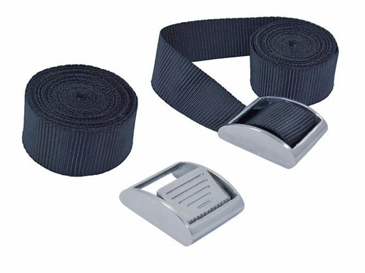 [8823425] LOT DE 2 SANGLES AVEC 2 BOUCLES - INOX A4/NYLON