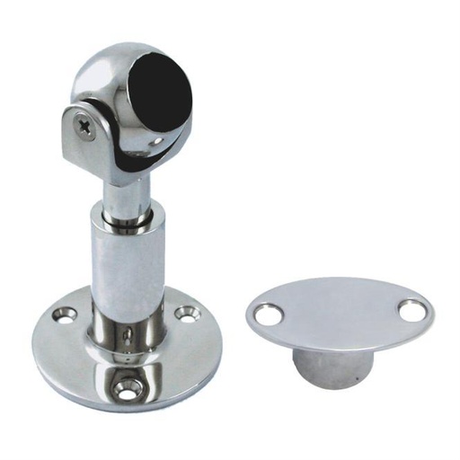 [8825434 34]  MAGNETIC DOOR HOLDER WITH FLUSH MOUNT PLATE - STAINLESS STEEL A4
