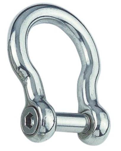 MANILLE LYRE AVEC VIS SIX PANS CREUX - INOX A4