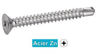 [33301] [DIN 7504 O] VIS AUTOPERCEUSES TETE FRAISEE PHILLIPS - ACIER ZN (SIMILAR ISO 15482)