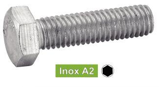 TORNILLOS DE CABEZA HEXAGONAL -UNC- - Acero inoxidable a2 (Unified National Coarse)