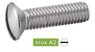 [DIN 964] PARAFUSO DE MÁQUINA COM CABEÇA ESCALONADA E FENDA - AÇO INOXIDÁVEL A2 (similar ISO 2010, NFE25-124, UNI 6110)