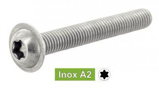 TORNILLOS DE CABEZA BOMBEADA DE SEIS LÓBULOS CON BRIDA - Acero inoxidable a2