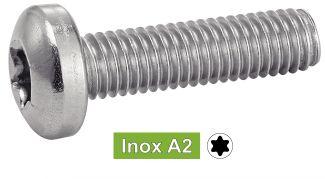 [ISO 14583] TORNILLOS CABEZA CILÍNDRICA ABOMBADA SEIS LOBULADOS - Acero inoxidable a2 (similar DIN 7985)