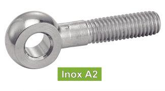 [DIN 444 B] PARAFUSO DE MÁQUINA DE OLHAL - AÇO INOXIDÁVEL A2 (ISO7349, NFE27-191)