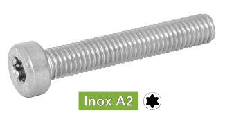 VITI A TESTA CILINDRICA A SEI LOBI - ACCIAIO INOX A2
