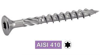 VIS POUR TERRASSE TETE FRAISEE SIX LOBES - AISI 410