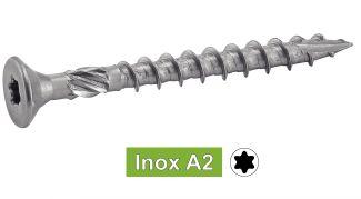 TORNILLOS PARA MADERA CABEZA AVELLANADA SEIS LOBULADOS - Acero inoxidable a2