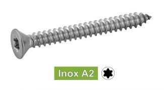 [ISO 14586] VIS A TOLE TETE FRAISEE SIX LOBES - INOX A2 (SIMILAR DIN 7982)