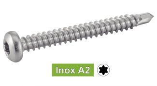 [DIN 7504 M] TORNILLOS AUTOTALADRANTES CABEZA CILINDRICA SEIS LOBULADOS - Acero inoxidable a2 (similar ISO 15481)