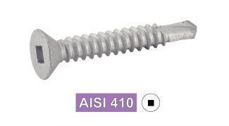 [DIN 7504 O] VIS AUTOPERCEUSES TETE FRAISEE CARREE - AISI 410 (SIMILAR ISO 15482)