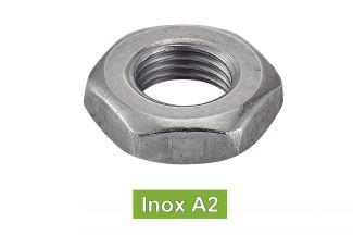 [DIN 439] PORCAS SEXTAVADAS - ROSCA FINA MÉTRICA - AÇO INOXIDÁVEL A2 (similar ISO 4035, NFE25-405, UNI 5589)