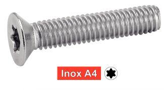 [ISO 14581] VIS A METAUX TETE FRAISEE SIX LOBES - INOX A4 (SIMILAR DIN 965)