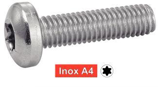 [ISO 14583] VIS A METAUX TETE CYLINDRIQUE SIX LOBES - INOX A4 (SIMILAR DIN 7985)