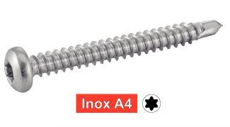 [DIN 7504 M] VIS AUTOPERCEUSES TETE CYLINDRIQUE SIX LOBES - INOX A4 (SIMILAR ISO 15481)