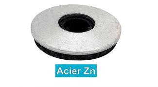 ARRUELAS DE VEDAÇÃO COM VEDAÇÃO DE EPDM - AÇO ZN