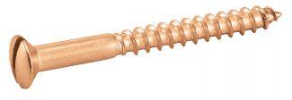 [DIN 95] TORNILLOS PARA MADERA CABEZA AVELLANADA ABOMBADA RANURADA - LATON - Latón (NFE25-605, UNI 703)