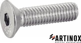 VIS A METAUX TETE FRAISEE SIX PANS CREUX - INOX A2