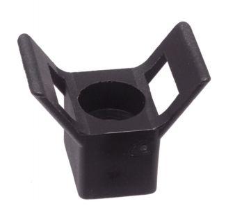[856179,5] SUPPORT MURAL NOIR POUR LIEN - FORME SELLE - NYLON 6.6