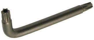 LLAVE DE CODO SEIS LOBULADOS PARA TORNILLOS DE SEGURIDAD - Acero