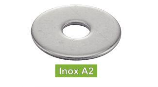 [NFE 25513] ARANDELAS PLANAS EXTRA ANCHAS TIPO LL - Acero inoxidable a2 (NFE25-514, ISO 7089)