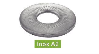 RONDELLE CONICHE RIGATE SERIE GRANDE - ACCIAIO INOX A2