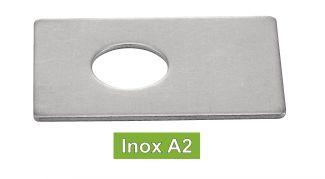 BLOCCADADI RETTANGOLARI - ACCIAIO INOX A2