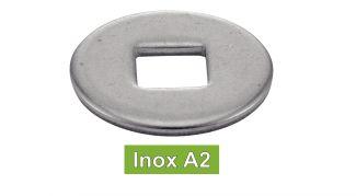 [DIN 440 V] RONDELLE PER COSTRUZIONI IN LEGNO FORMA V - ACCIAIO INOX A2 (simile ISO 7094)