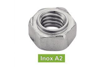 [DIN 929] PORCAS SEXTAVADAS PARA SOLDAGEM - AÇO INOXIDÁVEL A2 (NFE25-418)