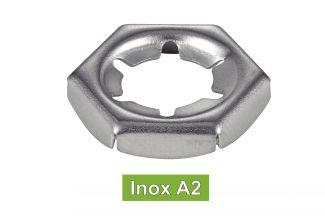 [DIN 7967] PORCAS SEXTAVADAS AUTOTRAVANTES PAL - AÇO INOXIDÁVEL A2 (NFE27-460)