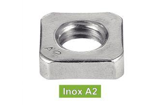 [DIN 562] ECROUS BAS CARRES - INOX A2 (UNI 5596)